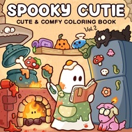 Spooky Cutie VOL2, Stress Relief Coloring Book, Coloring Book Paperback Painting Book, children's dr