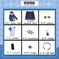 【COSER 77】 Genshin Impact Lawson ชุดเสื้อแจ็กเก็ต กระโปรง กางเกง ชุดคอสเพลย์ คอสเพลย์อนิเมะ Yoimiya