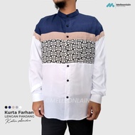 KATUN Koko Farhan Shirt Long Sleeve Batik Cuff Combination For Men Cotton Soganlain