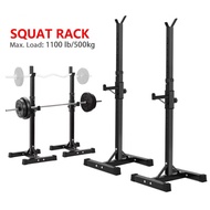Adjustable Weightlifting Squat Rack Split Barbell Rack Simple Squat Rack without Barbell and Plates