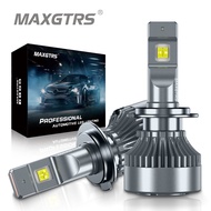 MAXGTRS ไฟหน้ารถ2x หลอดไฟ LED H7 H4 HB2 H8 XHP50 H9 HB3 9005 HB4 HB1 9006 H1 HB5 H13 H3ไฟชิปไฟหน้ารถ