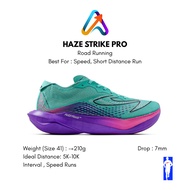 UNGU MERAH HIJAU 910 Nineten Haze Strike Pro Green-Tosca Purple/ Light Red Fast Run Running Shoes, D