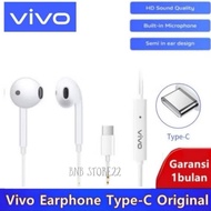 Vivo Y400 Headset / Y400 Pro Earphone Type C Original Handsfree With Mic