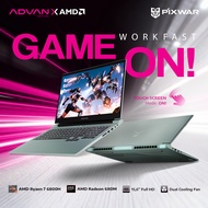ADVAN Laptop Gaming Pixwar Touchscreen | Ryzen 7 6800H | 16GB/512GB | Display 156 Inch FHD Touchscre