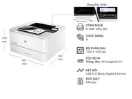 Máy in đen trắng HP LaserJet Pro 4003DN (2Z609A) (Print/ Duplex/ Lan ) - Hàng chính hãng HP Việt N