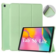 For Samsung Galaxy Tab S6 lite 10.4 inch P610 P615 PU Tri-Folding Stand Case Funda For S6 lite P620 