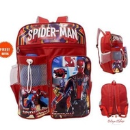 Spiderman Children's School Bag Free Drinking Bottle