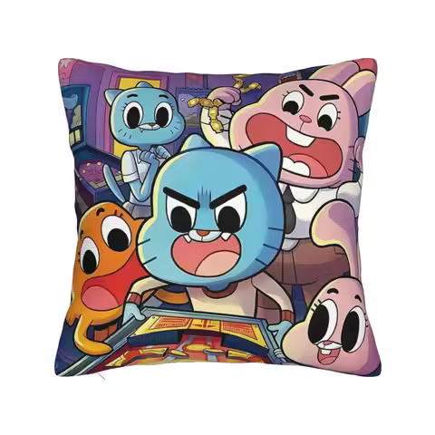 The Amazing World Of Gumballs Pillowcases Stuff Soft Cushion Cover Gift Pillow Case Cover Home Multi