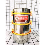 Zebra premium Camen 3 compartments 3 buckles