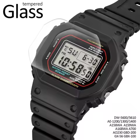 For DW‑5600 DW‑5610 AE‑1300 A158WA GBD‑200 GX‑56 GBX‑100 F91W‑1 Watch Anti‑Scratch Protective Cover 