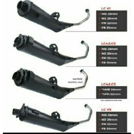 EXHAUST CJ IPOH CUTTING STANDARD MANIFOLD 35MM -LC4/LC5 (FB)/Y15ZR/RS150 CHARGER 35MM