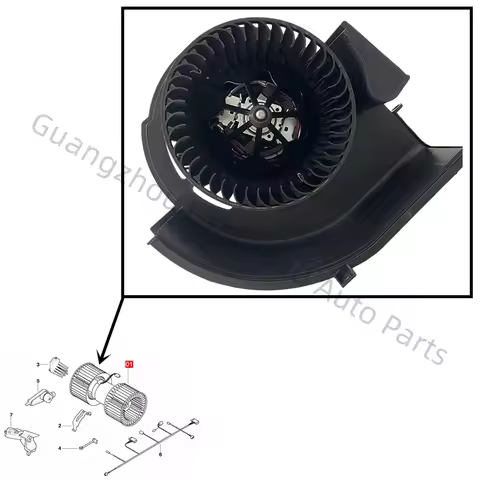 64116971108 HVAC Blower Motor & Fan with Resistor For BMW E70 E71 E72 3.0si 4.8i X5 X6 M XDrive35i X