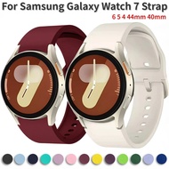 Official No Gap Silicone Strap For Samsung Galaxy Watch 7/6/5/4/FE 44mm 40mm Sports Bracelet Watch 6