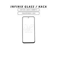 GLASS TOUCHSCREEN GLASS/ + OCA INFINIX HOT 50I 50 5G/ X6531/ SMART 9 HD/ X6720/ X6532C/ TECNO SPARK 