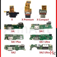 New High Quality USB Charging Board For Sony Xperia X XA XA1 XA2 XA3 1 2 3 Plus Ultra Premium Charger Port Dock Connector Flex Cable