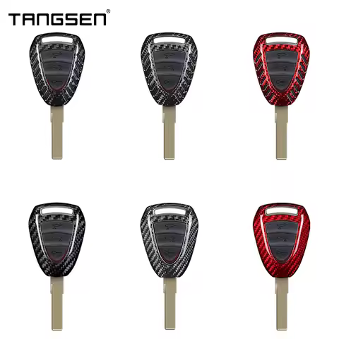 Carbon Fiber Car Key Case Cover Compatible With Porsche Carrera 911 997 Boxster S 2S 4S Turbo Cayman
