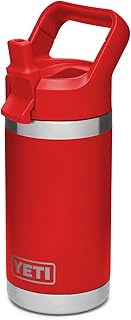 YETI Rambler Jr. Kids Bottle with Straw Cap, 12oz, Canyon Red