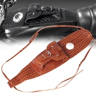 Brown Motorcycle Leather Fuel Gas Tank Bag Pad Cover Fits For Harley Sportster Iron XL 883 1200 Fort