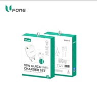 UFONE Charger Set Support Mi-Turbo Charging 18W