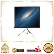 LAYAR Projector Screen Tripod 70 Inch Letaec Screen Projector 70inch 178x178