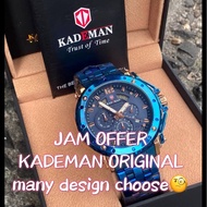 OFFER KADEMAN 100% ORIGINAL Steel Watch Men Sports Waterproof Military Wristwatches Leather Watch