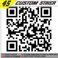 Qr Code Vinyl Sticker Outer Sticker (Send to Chat Design)