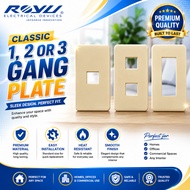 Royu Classic Series Plate Cover Outlet Switches 1 2 3 gang blank Electrical RCP1 RCP2 RCP3 RCP4