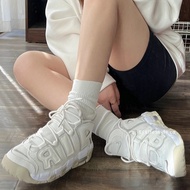 -EJ- NIKE AIR MORE UPTEMPO Beige Oatmeal Cream Light Milk Tea Big Children's Shoes DM1023-001
