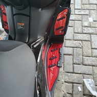 Yamaha Xmax 250 Connected/Xmax 250 old Full CNC Black Diamond Motorcycle Footrest Carpet Border Xmax