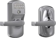 SCHLAGE Brushed Chrome FE595CS V PLY 626 ELA Plymouth Light Commercial Electronic Keypad Lock with E