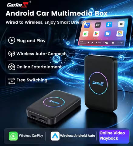 2026 CarlinKit Android TV Box LITE CarPlay Android Auto Wireless Adatper For Netflix Youtube Spotify