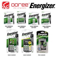 [ORIGINAL] ENERGIZER RECHARGEABLE POWERPLUS 2000MAH / 700MAH BATTERY 2AA / 4AA / BASE CHARGER / MAXI