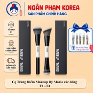[Genuine][With bill] Makeup Brush by Mario F1, F4 Makeup Brush 2 heads Makeup Brush Set Foundation B