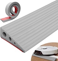 Door Threshold Ramps, 100 x 6.5 x 2.5 cm, Threshold Ramp, PVC Wheelchair Ramp, Non-Slip Surface, Rub