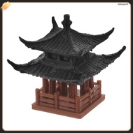 Landscape Miniature Japanese Garden Pavilion Gazebo Bonsai Ornament Zen Decor daiquanli