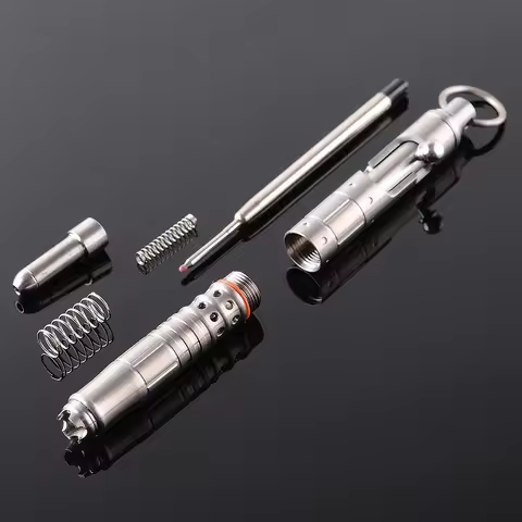 Titanium TC4 Bolt Tactical Pen Multifunction Self Defense Personal Defense Glass Breaker Outdoor Sur