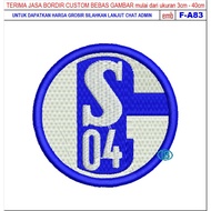 FC-66 SCHALKE 04 FOOTBALL/CLUB EMBROIDERY PATCH ACCESSORIES