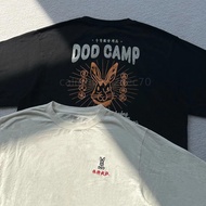 全新DOD CAMP 24AW日系戶外露營「保持瘋狂」兔子印花純棉舒適吸汗長袖T恤