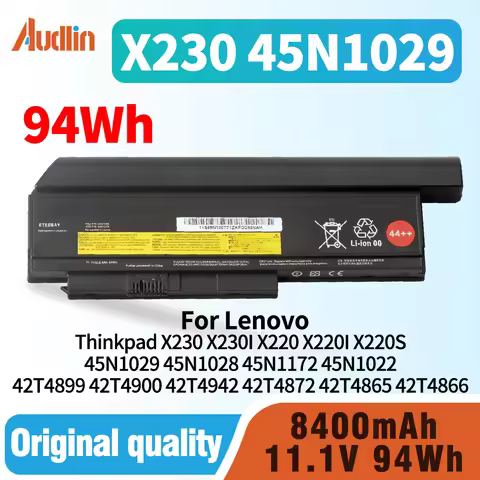 44+ 94WH 42T4899 42T4900 42T4942 42T4872 42T4865 42T4866 Laptop Battery for Lenovo Thinkpad X230 X23