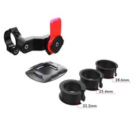 紅色自行車手機支架 360旋轉電動摩托車導航支架 [平行進口]