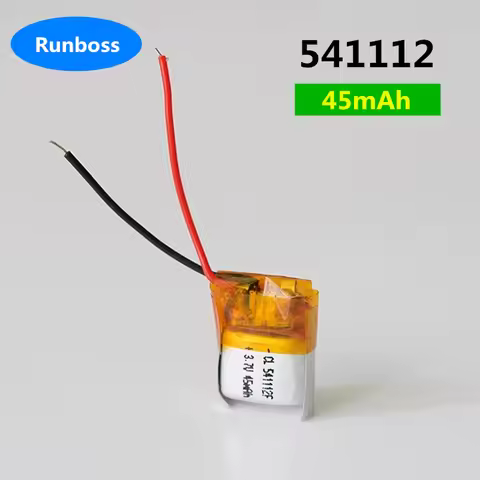 1-10pcs 3.7v 45mah 541112 Small Lithium Polymer Battery For Earphones Hearing Aids Induction Light B