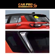 Perodua Ativa rear side spoiler chrome garnish accessories exterior Decoration aksesori gear up spoi