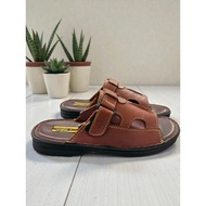 Men's Walker Sandals Genuine Leather Hand-Sewn Soft Sole 1 Model M8011 Brown(B3.2) *