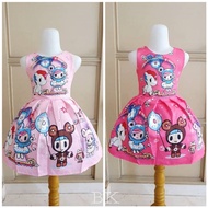 81107 TD UNICORN / PINK UNICORN DRESS / CUTE, GOOD IMPORTED KOREAN UNICORN PARTY DRESS FOR CHILDREN