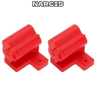 NARCIS 6 Packs Power Tool Hanger, With 18 Screws Red Tool Holder Mount, Easy Use ABS Plastic For Mil
