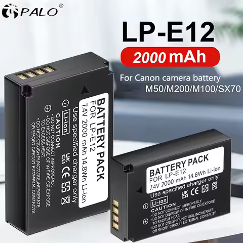 LP-E12 LPE12 LP E12 Camera Battery for Canon EOS M3 M5 R10 R50 R100 M6 Markll EOS RP R8 77D 850D 200