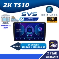 SVS ULTRA SERIES 2K QLED 2K TS10 4GB RAM + 32GB ROM 4G DSP 360 Cam Supported CAR ANDROID PLAYER - 9"/10.1" inch