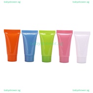 Babyshower 5pcs cosmetic soft tube 10ml plastic lotion containers empty refilable bottles .