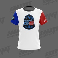 Bmw R1250 Gs Bwr T-Shirt (Microfiber T-Shirt) Outdoor T-Shirt Racing Car T-Shirt (Ready Stock)