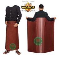 Sarung wadimor dewasa coklat tumpal salur